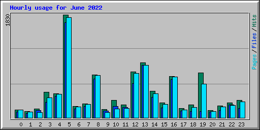 Hourly usage for June 2022